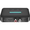 Asyduey Adattatore Ricevitore Audio USB Bluetooth 5.3 Musica Stereo Wireless 3,5 mm AUX R/L Supporto Riproduzione U-Disk per Altoparlante da Tavolo