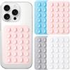 Ainiv 4PCS Ventosa Telefono, Ventose in Silicone | Impugnatura Adesiva ad Alta Potenza di Aspirazione, Supporto Antiscivolo in Silicone per Selfie e Video, Superfici Lisce
