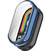 BAIDIYU Cover Compatibile con Xiaomi Smart Band 9, TPU Sottile e Morbido, Antigoccia, Antigraffio, Orologio Cover Compatibile con Xiaomi Smart Band 9.(Blu galvanizzato)