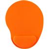 Cldaisy Tappetino per mouse arancione con poggiapolsi, in memory foam, design a cuneo, tappetino per mouse per alleviare il dolore, antiscivolo, comodo, per computer portatile, per ufficio e casa