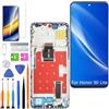 HLYGZX Display Schermo per Honor 90 Lite CRT-NX1 Verde con Cornice | con kit di riparazione,IPS LCD，HD Display，Sostituire lo schermo