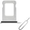 Cemobile Slot per schede SIM di ricambio per iPhone 12 Pro & 12 Pro Max (versione singola SIM) con anello di tenuta in gomma impermeabile + SIM ray Open Eject Pin (argento)