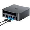 Beelink EQi13 Mini PC Windows 11 Pro, Intel Core i5 13420h (8C/12T, fino a 4.6GHz), 16GB LPDDR5 RAM 500GB M.2 PCIe4.0 SSD, 4K Dual HDMI/Dual Gigabit Ethernet/WiFi 6/BT5.2/Office Mini Desktop Computer