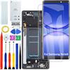 HLYGZX Display Schermo per Samsung Note9 N960F N9600 N960F OLED Nero con Cornice | con kit di riparazione,OLED，HD+ Display，Sostituire lo schermo,schermo Curvo,per Modello:N960U N960U1 N960N N960W N960X