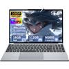 NIKOTSIS PC Portatile 15,6 pollici Celeron N5095 processore grafica UHD, Notebook Win 11 16GB RAM 512GB SSD, Computer portatile FHD 1920 * 1080 con WiFi 5 USB 3.0 Tastiera Retroilluminata/Touch ID Laptop
