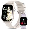 Betatree Smartwatch Donna Uomo con Chiamate e Assistente Vocale/WhatsApp, 1,8 Orologio Smart Watch con Sonno/Cardiofrequenzimetro, 20 Sportivo Fitness Tracker Contapassi Cronometro per iOS Android
