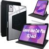 Lemxiee Cover per Lenovo Idea Tab Plus 12.1 Case per supporto rotante & Slot per penna Custodia in pelle PU + Acrilico trasparente