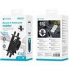 Generico Supporto per Smartphone 4-6.7 per Bicicletta e Moto BR6421, Silicone e ABS, Antiscivolo, Alta Elasticità