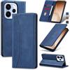 Jasonyu Cover per Oppo Reno 15 Pro, Portafoglio PU Pelle Custodia, Blu