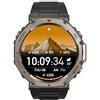 Appdo Sekoda Gps Sports Smartwatch Doppia Frequenza, Oltre 170 Dati Su Fitness E Salute, Durata Della Batteria Di 15 Giorni, Frequenza Cardiaca E Spo₂, Impermeabile (Nero(1 Articolo))