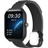 TOOBUR Smartwatch Donna Uomo Alexa Integrata, 1.95 Orologio Smartwatch Chiamate Cardiofrequenzimetro Contapassi Sonno Impermeabil IP68, Notifiche Messaggi, 100 Sportivo, Compatibile Android IOS