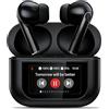 Rainpal Auricolari In Ear Bluetooth, Touch Screen Wireless Earbuds, Nero