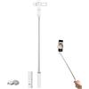 witpine Asta per selfie compatta senza fili, asta selfie tascabile estensibile da 12 a 80 cm, Trigger senza fili incorporato, accessorio leggero per vlog, viaggi e foto di gruppo, bianco crema
