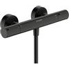 hansgrohe Ecostat Element rubinetto doccia esterno con termostatico, 13346340, Ecostat Element nero cromato spazzolato [Rubinetteria Bagno > Rubinetteria Doccia]