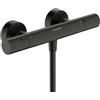 hansgrohe Ecostat Fine rubinetto doccia esterno con termostatico, 13324340, Ecostat Fine nero cromato spazzolato [Rubinetteria Bagno > Rubinetteria Doccia]