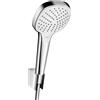 hansgrohe Croma Select E set doccia con supporto, 3 tipi di getto, 28091400, Croma Select E cromo [Rubinetteria Bagno > Set Doccia]