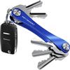 KeySmart - Portachiavi e organizzatore di chiavi compatto (max. 8 chiavi, Blu)