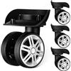 Warmhm 4 Ruote Di Ricambio Per Valigie E Trolley Ruote Universali Per Carichi Pesanti Per Trolley Da Viaggio