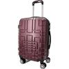 R.Leone Valigia da 1 Fino a Set 3 Bagaglio a mano 55x40x20 Ryanair Vueling adatto Iberia Wizzair EasyJet, Medio, Grande 4 Ruote ABS 6112 (Bordò, M - Valigia Media)