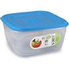 GIO'STYLE Contenitore Ermetico per Alimenti - 4L - Made in Italy - Quadrato - Adatto a Frigorifero, Freezer, Microonde - Linea Ermetici