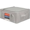 KASANOVA Scatola armadio doppia cerniera 50x40x20 cm grigia grigio