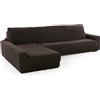 FAVERTI Fodera per chaise longue, braccio lungo sinistro (vista frontale) | Modello Novele, copripiumino super regolabile, marrone | protezione di qualità in tessuto jacquard al tatto di cotone