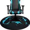 Taiyin Tappetino rotondo per sedia da gaming, 119 cm, per pavimenti in legno massello, tappetino per sedia da ufficio, tappetino antiscivolo, protezione per pavimento, per sala giochi, casa e ufficio