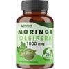 AG nature Moringa Capsule 260 1800mg Pura 100% Naturale - Moringa Oleifera Ricca di Fibre, Calcio e Ferro - Per Metabolismo ed Energia