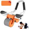 buvyuotu Rullo addominale Ab Roller con supporto per gomiti, AB Wheel con rimbalzo automatico, per addominali con tappetino per ginocchia per uomini e donne, doppia ruota stabile
