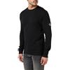 Calvin Klein Jeans Calvin Klein Badge Waffle Ls Tee J30J323485, Top in Maglia a Maniche Lunghe, Uomo, Nero (Ck Black), M