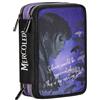 Seven Astuccio Scuola 3 Scomparti, MERCOLEDÌ BE THE STRANGE YOU WANT TO BE, Viola - Portapenne Multi Scomparto Con Matite, Penne e Colori, Accessori Zaino, Zaino Scuola - Astuccio MERCOLEDI Bambina