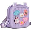 SJ GANG STYLE JAM GANG Zainetto asilo, zaino piccolo, Personalizzabile Lilla Per Bambine Con Pins Amovibili E Spallacci Regolabili