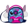 Seven Zainetto LILO & STITCH all is bright per bambine, orecchie e pon pon, Tracolla regolabile e amovibile,Zaino asilo, Bambina, Prodotto ufficiale, Idea regalo