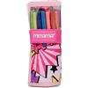 Seven Mitama Astuccio glitter roll, Writing roll, Arrotolabile, Rosa, 10 penne gel colorate, 8 pennarelli glitter, 7 colle glitter, Per bambine e ragazze, Scuola e tempo libero