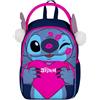 Seven Zaino LILO & STITCH all is bright, Blu oltremare, Apertura con zip, Orecchie e pon pon, Tasca portaborraccia, Prodotto ufficiale, Idea regalo bambini e adulti