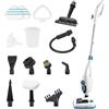 Di4 SteamClean Multi 12 ProMax, Lavapavimenti a Vapore Multifunzione 12 in 1, 1500W, Elimina 99,9% di Virus e Batteri, Scopa Vapore ECO, Steam Cleaner per tutta la casa, Pulitore Vetri, Pulisci Divano