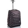 Invicta Trolley, Stripes, Grigio, 2 in 1, Spallacci Per Uso Zaino, Barra doppia regolazione, Per bambini e ragazzi, Scuola, Tempo libero, Viaggi