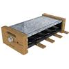 Cecotec Cheese&Grill 8200 Raclette in legno 1200 W, superficie grill, 8 pentole singole, termostato regolabile, design rimovibile