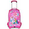 SJ GANG STYLE JAM GANG Trolley Scuola Jack 3 Ruote, Fucsia, 3 in 1, Zaino Triplo Uso con Carrello Sganciabile, 33 L, Zaino Scuola Elementare, Zaino Bambina