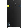 Cecotec Frigorifero Americano Bolero CoolMarket SBS 562 Scuro D. Compressore Inverter Plus Frigorifero Side By Side Inox Scuro 177X91.2Cm, 562L, No Frost, Multiairflow, Classe D, Fast Cooling