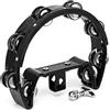 TIGER Tam70-Bk Tamburello A Mezza Luna, Con Staffa Di Montaggio, colore Nero