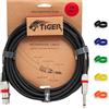 TIGER Mic6-06 - Cavo Con Connettore Femmina Xlr Su Jack In Bronzo, 6 m