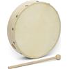 World Rhythm Frame Drum Tamburello, Battitore Inclusi, 20.3 cm