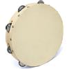 TIGER Music Tam91-08 - Tamburello In Legno Con Pelle Naturale, 20.3 cm