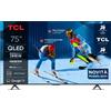 TCL Smart TV 75 Pollici 4K Ultra HD Display QLED Sistema Google TV Dolby Vision - Atmos Classe F colore Metallico - 75P8K