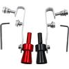 Kinesgsg 2Pezzi Booster Suono Scarico, Fischietto di Scarico Turbo per Auto | Fischio Turbo Auto, Fischietto Universale per Tubo di Scappamento del Suono Turbos, Taglia S, Durevole (Rosso + Nero)