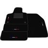 Generico Tappetini compatibili con DS7 Crossback E-Tense 2019-2024, ricamo bandiera kit tappetini auto personalizzati, set tappeti in moquette, tappeto auto