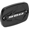 MotHeart Copertura del cilindro principale del freno per TMAX 560 Tech MAX 2020-2026 coperchio del contenitore CNC in alluminio anodizzato superficie tmax 560 tech max accessori (nero)
