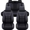 Ufgwhirl Coprisedili Auto per Toyota Hilux 2017-2025,Coprisedili Anteriori e Posteriori 5 Posti,Antiscivolo e Impermeabili,per la Maggior parte Delle Auto,Black