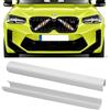 TTCR-II 2PCS Strisce della Griglia Compatibile con BMW X3/X4/X5/X6/X7 | Inserti Griglia Trim X3 F25 G01/X4 F26 G02/X5 E70 F15 F85 G05/X6 E71 F16 F86 G06/X7 G07 Strisce Trim Griglia Anteriore-Bianco